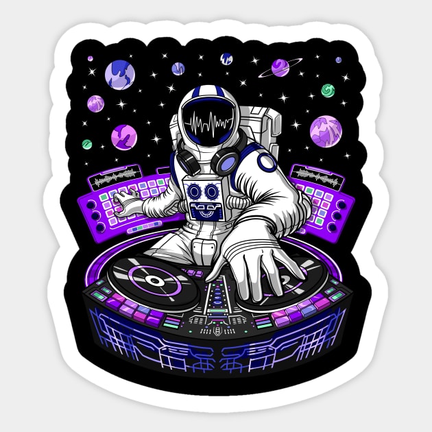 DJ Astronaut Sticker by underheaven